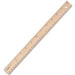 Staples Wooden Ruler