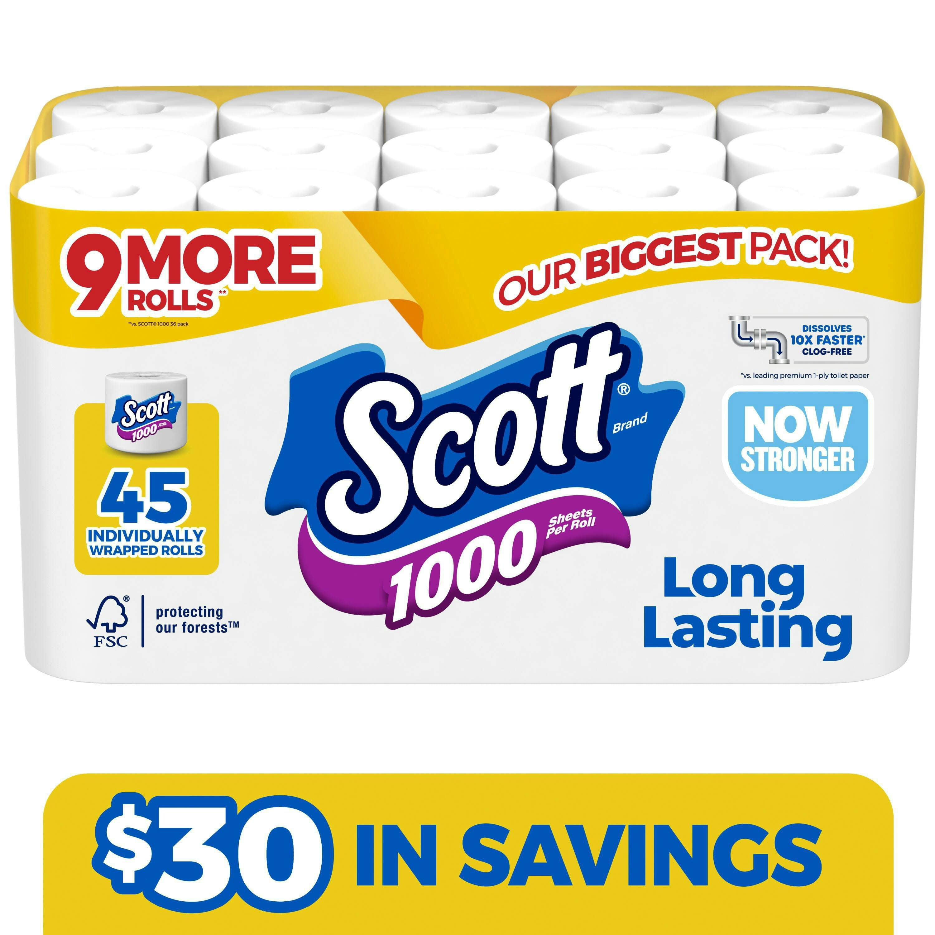 Scott 1000 Toilet Paper 45-Pack