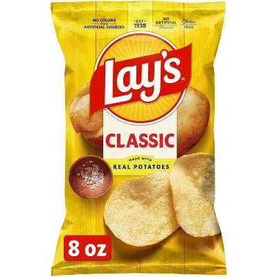 2 Lay's Classic Potato Chips Bags