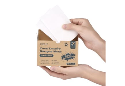 Travel Laundry Detergent Sheets (40 Count)