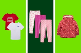 boys' 2-pack tees, toddler leggings, Cars jacket