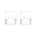 Pink Hearts Drinking Glasses