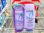 loreal elvive hair care in a cvs cart