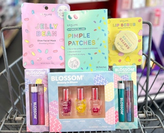 Blossom and SpaLife easter beauty clearance items in cart