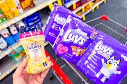 Luvs Diapers and Downy Unstopables, Just $4.12 Each at CVS card image