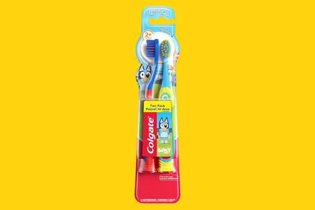 Colgate Bluey Toothbrush 2-Pack, as Low as $2.71 on Amazon card image