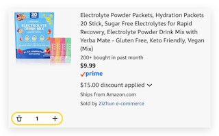 Electrolyte Powder Packets