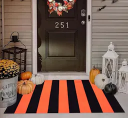 Striped Layered Doormat