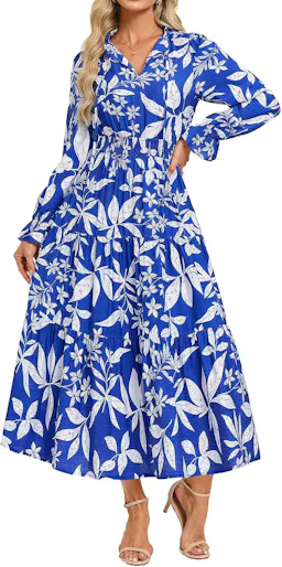 GRACE KARIN Women's Floral Midi Dress