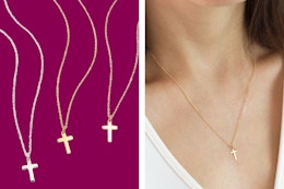 These 18K Gold-Plated Cross Necklaces Are Only $4 at Untilgone (Reg. $60) card image