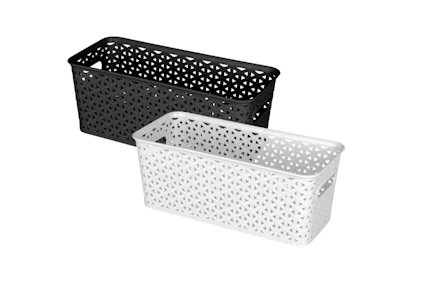 2 Brightroom Y-Weave Storage Baskets