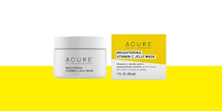 facial mask in a white jar