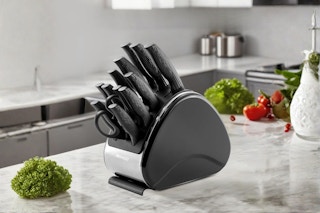 Stainless Steel Knife Set with Storage Block B0FCD7847H