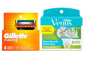 1 Gillette Razor Cartridge Pack + 1 Venus Razor Cartridge Pack