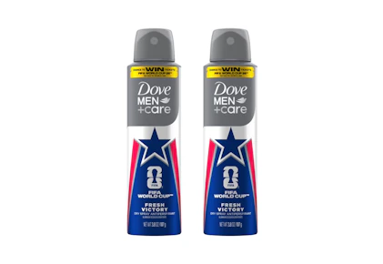 2 Dove Men+Care Dry Sprays