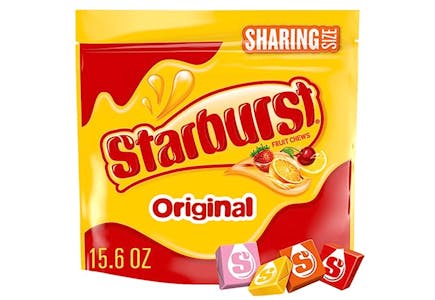 2 Starburst Fruit Chews Packs