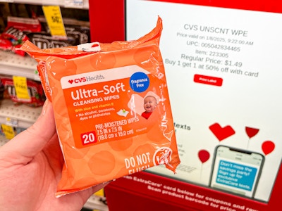 2 CVS Health Baby Wipe Packs