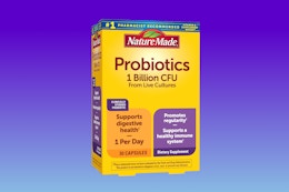 box of probiotics on KCL template
