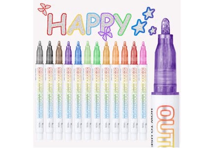 Metallic Glitter Pens