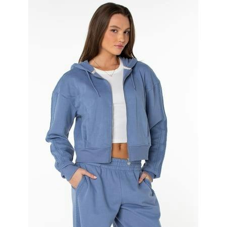 Women's Zip Front Fleece Hoodie