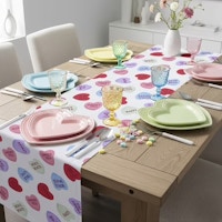 Conversation Hearts Table Runner