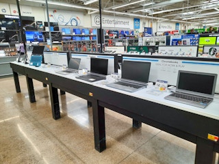 Chromebook Laptops on display at Walmart