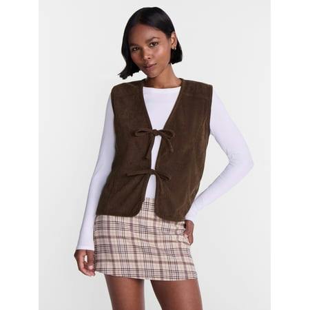 No Boundaries Women's Corduroy Vest