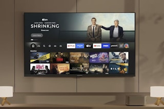 an insignia tv on the wall