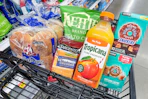 meijer groceries in shopping cart