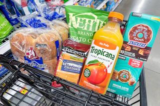 meijer groceries in shopping cart