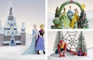disney and marvel christmas village pieces