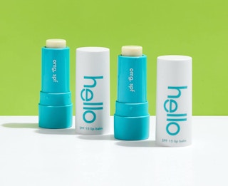 two lip balms on a table