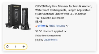 body hair trimmer