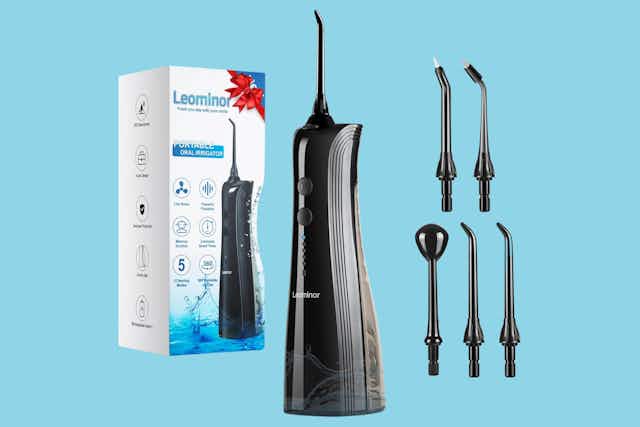 Water Dental Flosser, Just $7.99 on Amazon card image