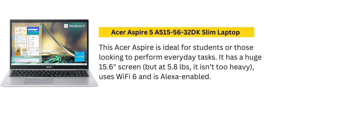 An Acer Aspire Laptop
