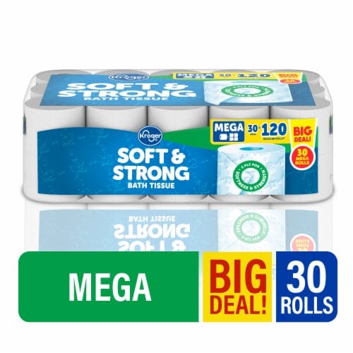 2 Kroger Toilet Paper 30-Packs
