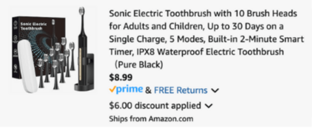 cart toothbrushes