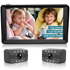 Baby Car Camera, Dual Screen