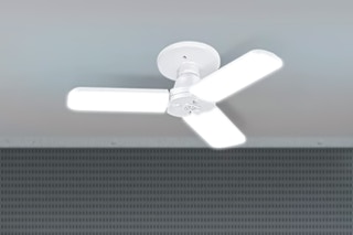 Life style image of Feit Electric Garage Light in garage setting (close up)