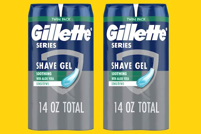 Gillette Shave Gel: Get 4 Cans for $8.35 on Amazon card image