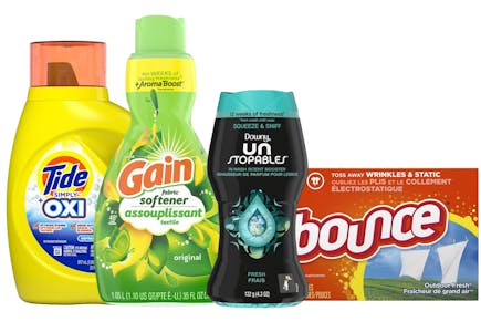 4 P&G Laundry Products