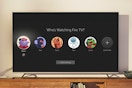 INSIGNIA 50" Class F50 Series LED 4K UHD Smart Fire TV on a console.