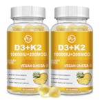 Vitamin D3 and K2 Gummies 2-Pack