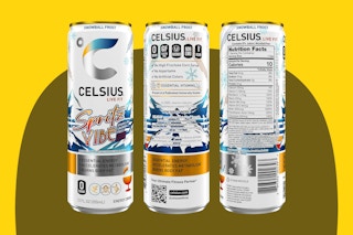 3 cans of Celsius Sparkling Spritz Vibe Cans (Snowball Frost flavor)