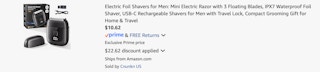 Amazon Mini Electric Foil Shaver 2025 2
