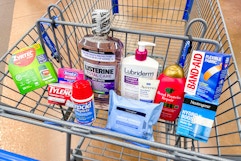 shopping cart full of kenvue brand products
