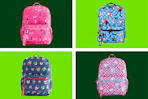 4 backpacks: Barbie, Sonic, Mario & Hello Kitty
