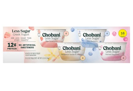 Chobani Greek Yogurt 16-Pack