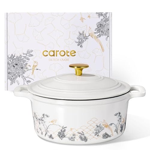 CAROTE Cast Iron Dutch Oven
