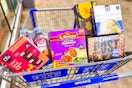 new food finds groceries in sam's club shopping cart